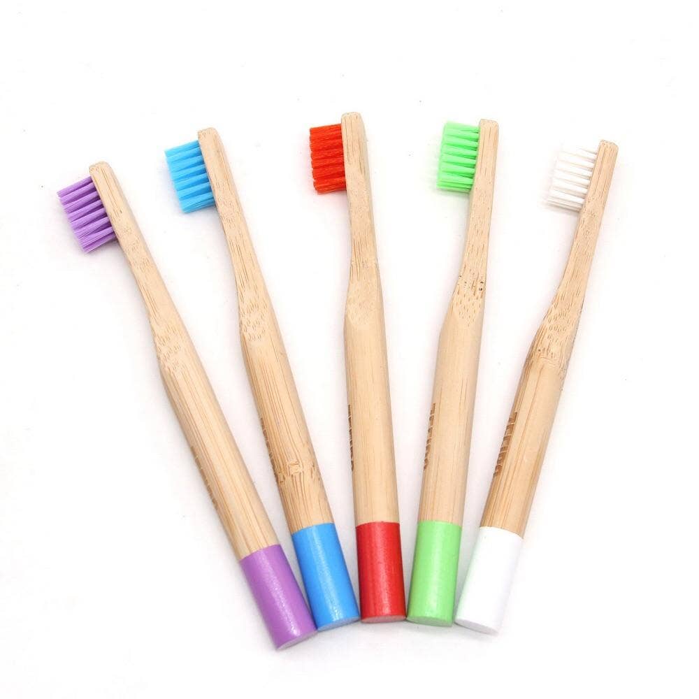 Bamboo Kid's Toothbrush - White