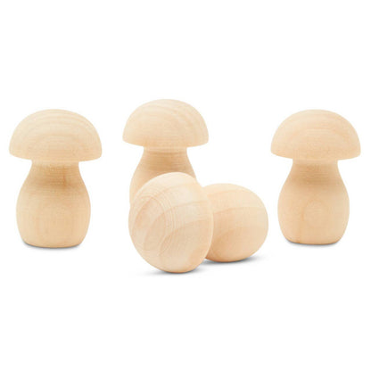 Wooden Mushroom: 4"